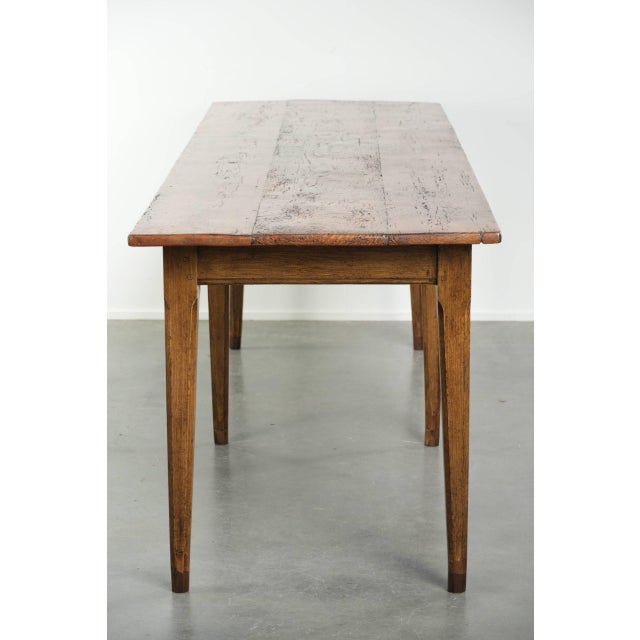 Large French Farmhouse Dining Table in Pine For Sale - Image 5 of 13