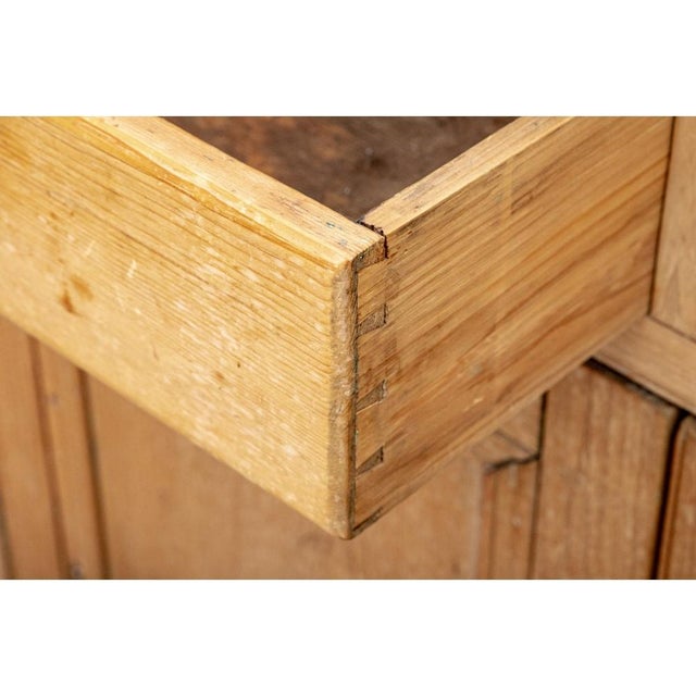 Antique Marble Top Pine Dry Sink For Sale - Image 4 of 8