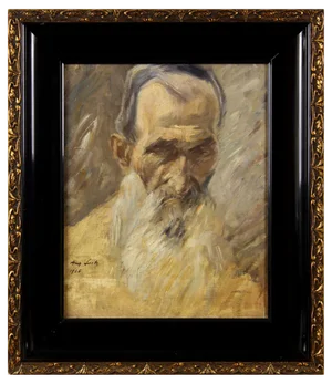 Friedrich August Seitz, Half-Length Portrait of an Elderly Bearded Man, 1926