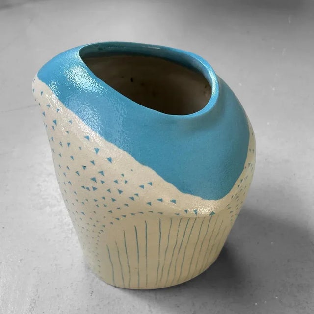 Mid-Century Modern Japanese Modernist Ikebana Vase, 1970s For Sale - Image 3 of 18
