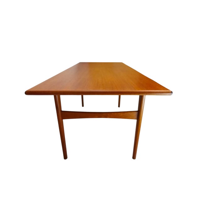Brown Mid-Century Danish Teak Rectangular Coffee Table, 1960s For Sale - Image 8 of 12