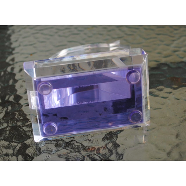 Modern Late 20th Century Acrylic Lucite Horse Head Silhouette Scupture For Sale - Image 3 of 4