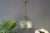 Mid-Century Italian Geometric Beveled Glass & Brass Pendant For Sale - Image 17 of 18