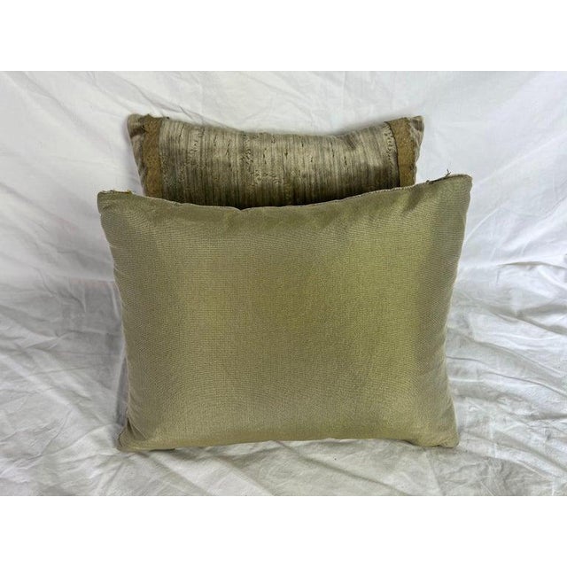 2020s Pair of Custom Applique Petite Pillows by Mla For Sale - Image 5 of 7