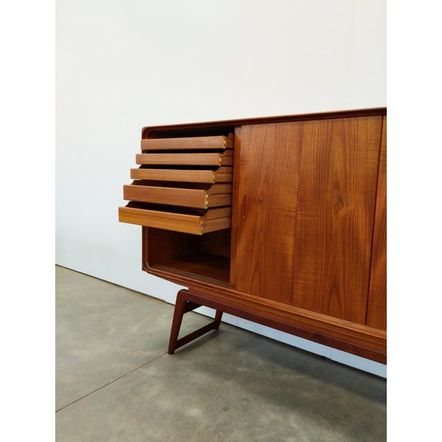 Vintage Danish Modern Teak Sideboard by Clausen & Søn For Sale - Image 12 of 12