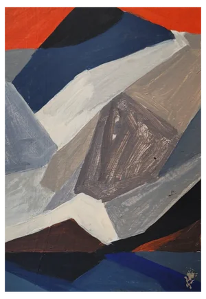 Sergiusz Powalka, Tatra Mountains, 2021, Acrylic on Cardboard