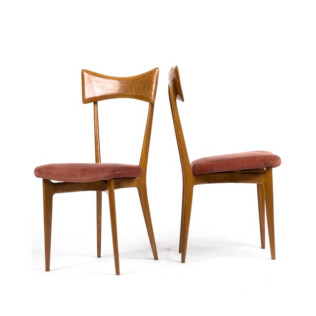 Mid-Century Modern Vintage Dining Chairs by Ico Parisi for Ariberto Colombo, 1960s, Set of 6 For Sale - Image 3 of 16