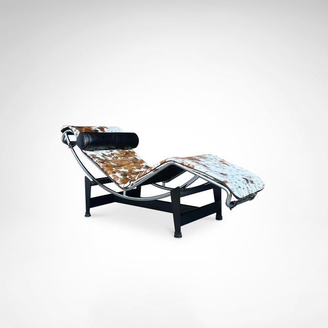 Double Ponyskin LC4 Chaise Longue by Le Corbusier for Cassina, 1990s For Sale - Image 9 of 18