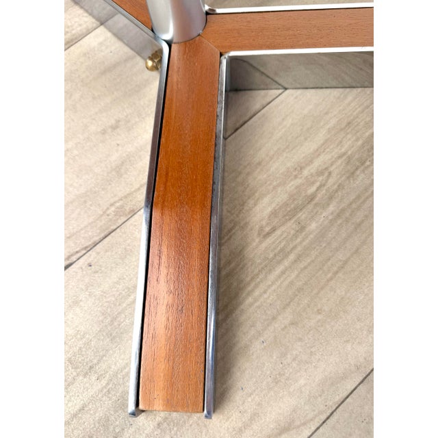 1960s Mid-Century Modern Oval Wood & Ceramic Tile Coffee Table For Sale - Image 13 of 16