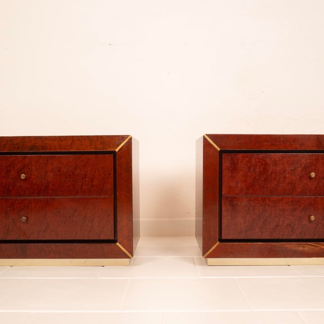 Bedside Tables by Gianluigi Gorgoni for Fratelli Turri, 1980s, Set of 2 For Sale - Image 13 of 18