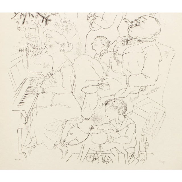 1930s 1939 After George Grosz "Heilige Nacht", First Edition Period Offset Lithograph For Sale - Image 5 of 10
