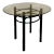 Classic 1980s Tubular Metal and Tinted Glass Table For Sale