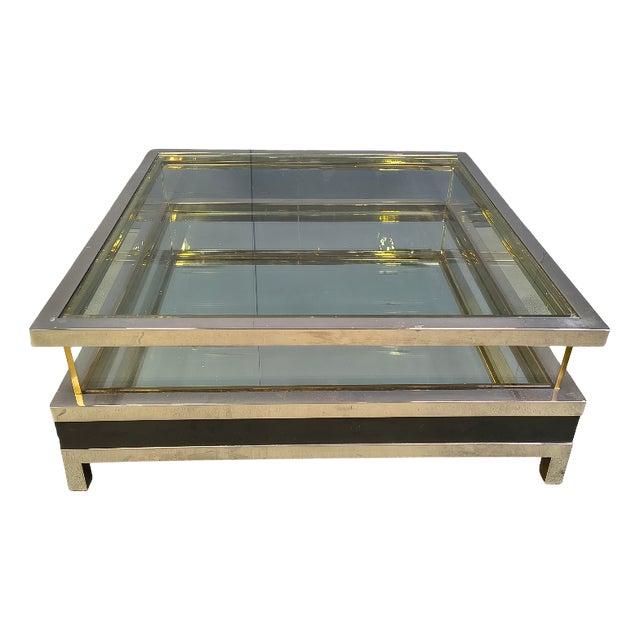 Vintage Sliding Top Coffee Table, 1970s For Sale