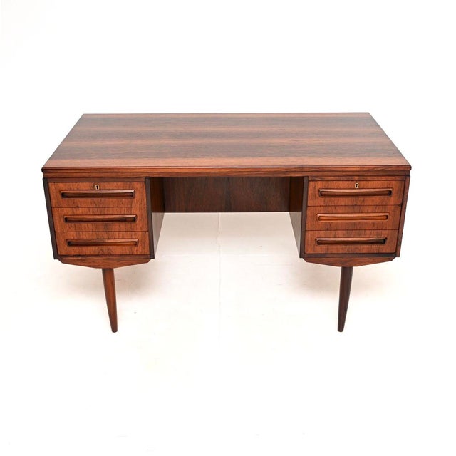 A very stylish and extremely well made danish vintage desk by j. Svenstrup for ap mobler. This was made in denmark around...