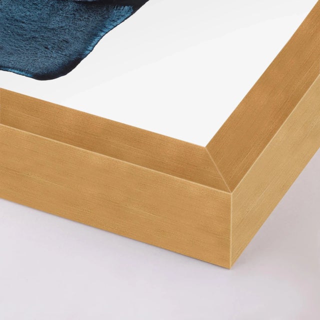 DESCRIPTION: Arctic Ocean with Splatter by Kate Roebuck in Gold Frame, XS Art Print SPECIFICATIONS: Type: Framed Paper....