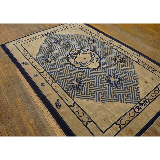 19th Century 19th Century Chinese Peking Carpet ( 6' 2" x 8' 6" - 188 x 259 ) For Sale - Image 5 of 10
