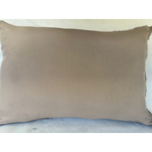 Brown Pillow With Antique Rug For Sale - Image 8 of 8
