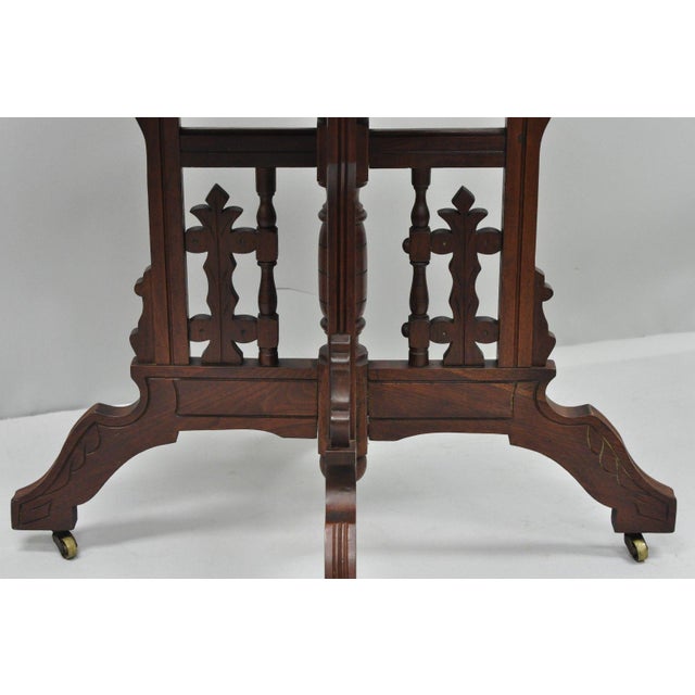 Antique American Eastlake Victorian Marble Top Parlor Side ...