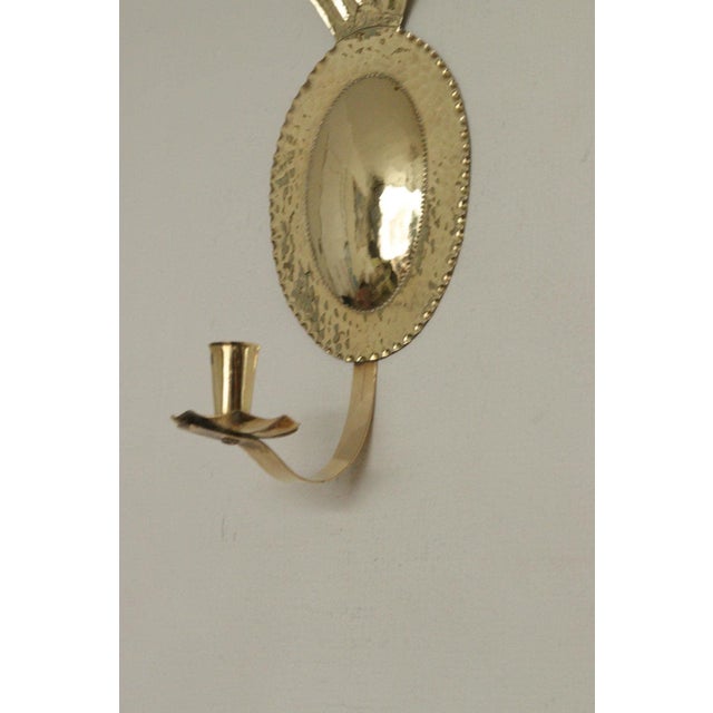 Mid-Century Swedish Hammered Brass Sconces by Sonja Nashult, 1957, Set of 2 For Sale - Image 14 of 16