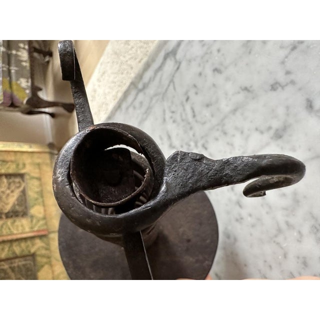 18th Century Alpine Iron Spiral Candleholder, 1730s For Sale - Image 11 of 17