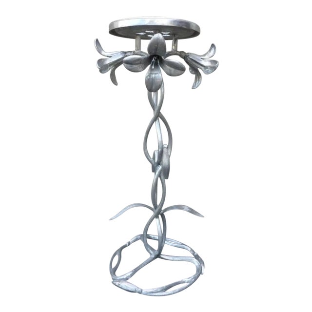 1970s Vintage Kessler Aluminum Lily Stand For Sale
