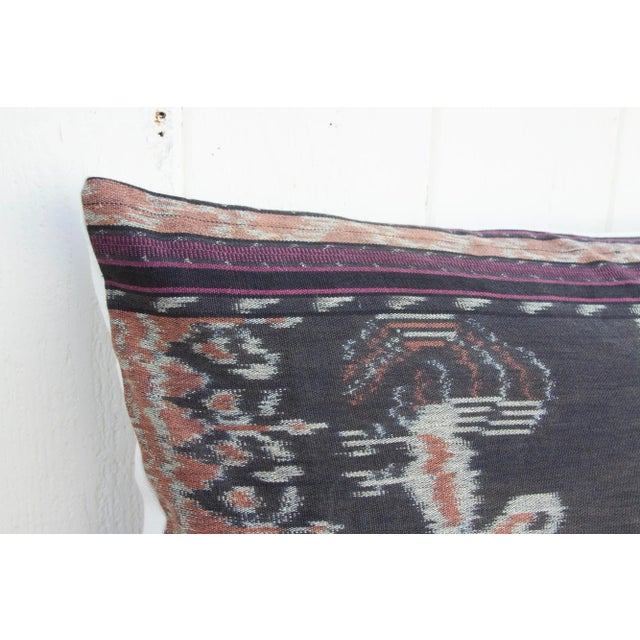 Kerinci Antique Sumatran Ikat Pillow For Sale - Image 4 of 9