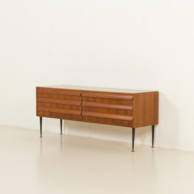 Mid-Century Modern Mid-Century Italian Sideboard with 6 Drawers, 1960s For Sale - Image 3 of 14