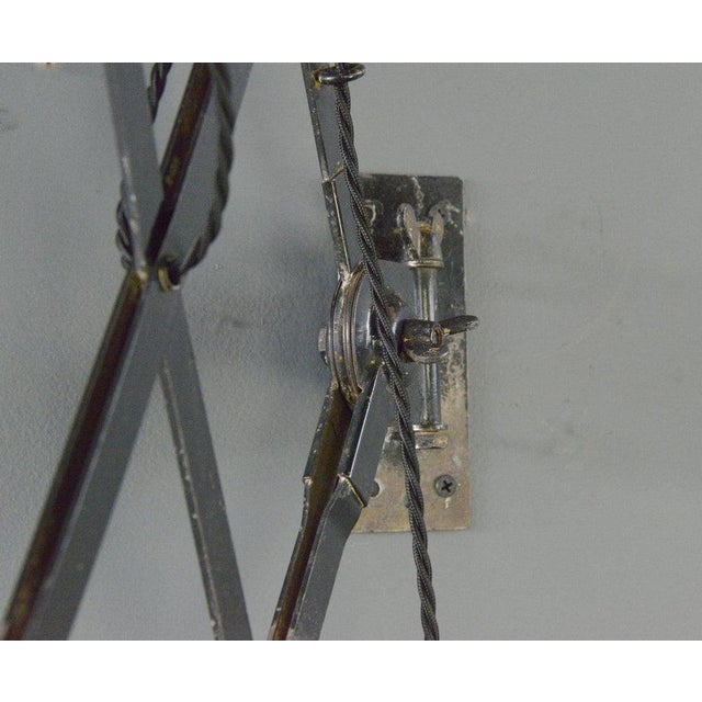 Large Scissor Lamp by Wilhelm Bader, 1920s For Sale - Image 13 of 14