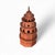 Terracotta Ceramic Pagode Lamp, 1970s For Sale - Image 9 of 10