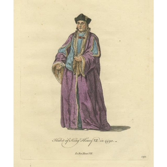 Gold Jeffreys, Habit of King Henry VII in 1490, 1757, Engraving For Sale - Image 8 of 8