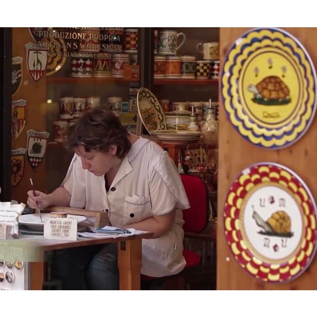 Yellow Snail Pasta/Soup Bowl 10", Contrade Dinnerware From Siena For Sale - Image 8 of 9