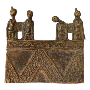 Lobi Bronze Amulet /Gold Weight Plaque3.5" H