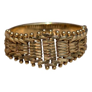 The Kimron: Flexible Yellow Gold Trendy Ring For Sale