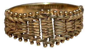 The Kimron: Flexible Yellow Gold Trendy Ring