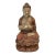 Antique Solid Wood Carved Buddha Statue Sculpture For Sale