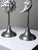 Vintage Sun and Moon Candlesticks in Silver-Plated Pewter, 1960s, Set of 2 For Sale - Image 4 of 14