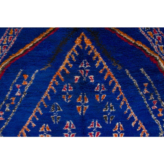 1950s Vintage Moroccan Berber Wool Rug With Diamond Design by Rug & Kilim, 1950-1959 For Sale - Image 5 of 9