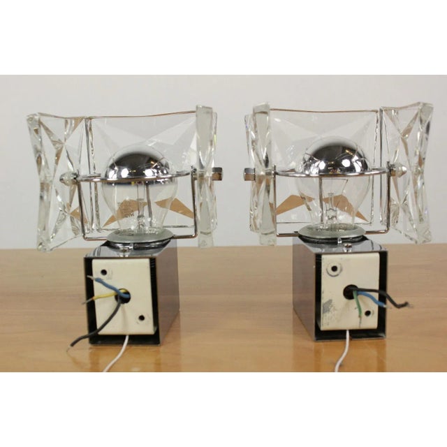 1960s Vintage Glass Table Lamps from Kinkeldey, 1960s, Set of 2 For Sale - Image 5 of 9