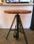 Vintage Industrial Wood and Steel Hydraulic Round Table For Sale - Image 4 of 9