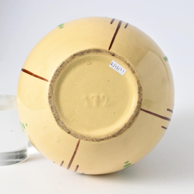 Ceramic Art Deco Pottery Vase, 1930s For Sale - Image 7 of 9