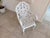 White Antique Iron Garden Chair, 1890s For Sale - Image 8 of 10
