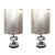 Spanish Chrome Table Lamps, 1970s, Set of 2 For Sale
