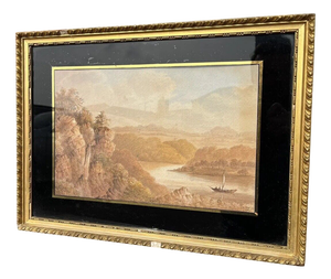 F. Rawlins, Maritime, 1830, Watercolor, Framed