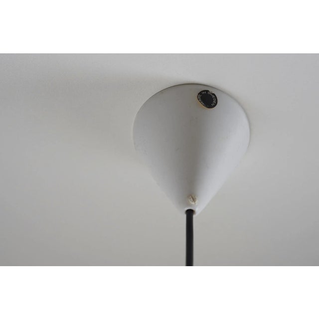 1960s Mid-Century Bright Yellow Oval Pendant attributed to Luxus Sweden, 1960s For Sale - Image 5 of 7