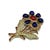 Gemstone Bochic "Orient" Vintage Sapphire, Ruby & Multi Gem Brooch - 18K Gold & Silver For Sale - Image 7 of 18