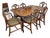 1960s Drexel Mahogany Double Pedestal Dining Table and Chairs For Sale