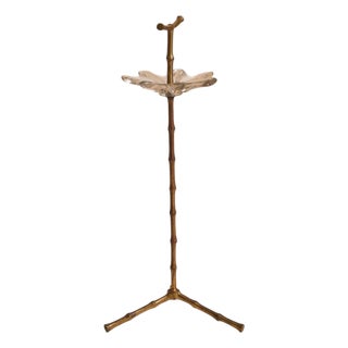 French Gilt Bronze Freestanding Catchall In the Manner of Maison Baguès, 1950s For Sale
