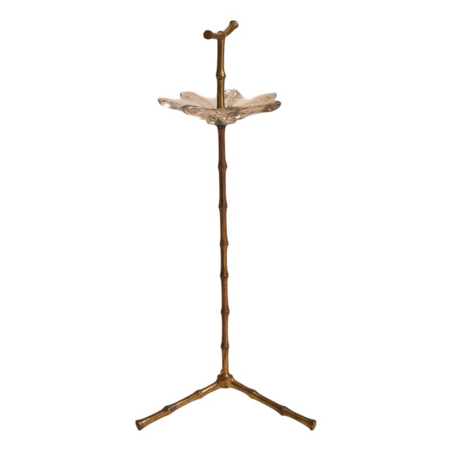 French Gilt Bronze Freestanding Catchall In the Manner of Maison Baguès, 1950s For Sale