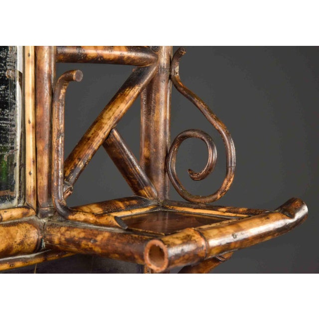 Late 19th Century English Aesthetic Movement Glazed Bamboo Cabinet For Sale In Detroit - Image 6 of 12