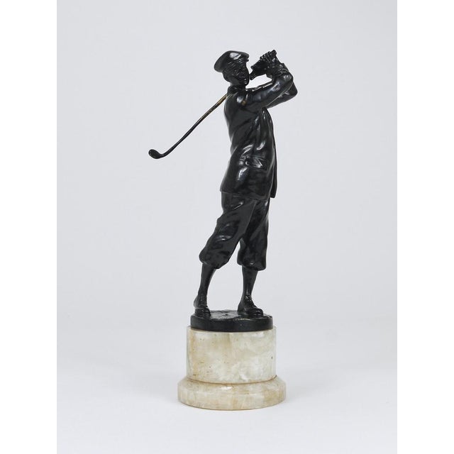 Golf Player Harry Vardon Bronze Statue by Richard Thuss, Vienna, 1925 For Sale - Image 3 of 18